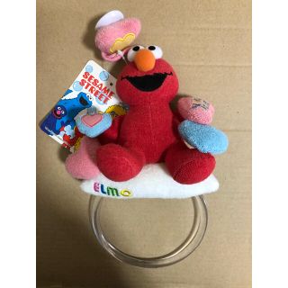 【まとめ売り/5P】セサミストリートぬいぐるみ4体+タオル掛け