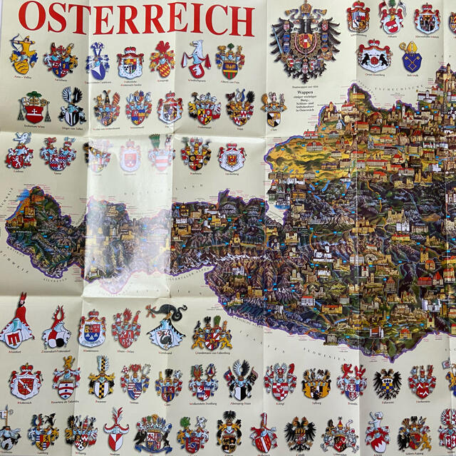 【ドイツ語】オーストリア　紋章の地図 エンタメ/ホビーの本(語学/参考書)の商品写真