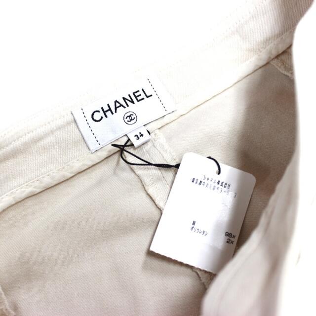 CHANEL(シャネル)のシャネル CHANEL ボトムス パンツ 長ズボン P54561 ストレートパンツ ボトムスその他 ベージュ ベージュ レディースのパンツ(その他)の商品写真