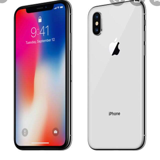 iPhoneX Apple 64GB 美品　ガラスフィルム・ケース付き　送料無料