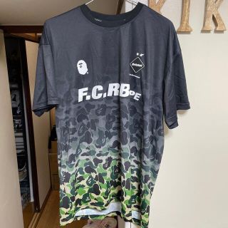 アベイシングエイプ(A BATHING APE)のBAPE x F.C.R.B. Game Shirt Black(Tシャツ/カットソー(半袖/袖なし))