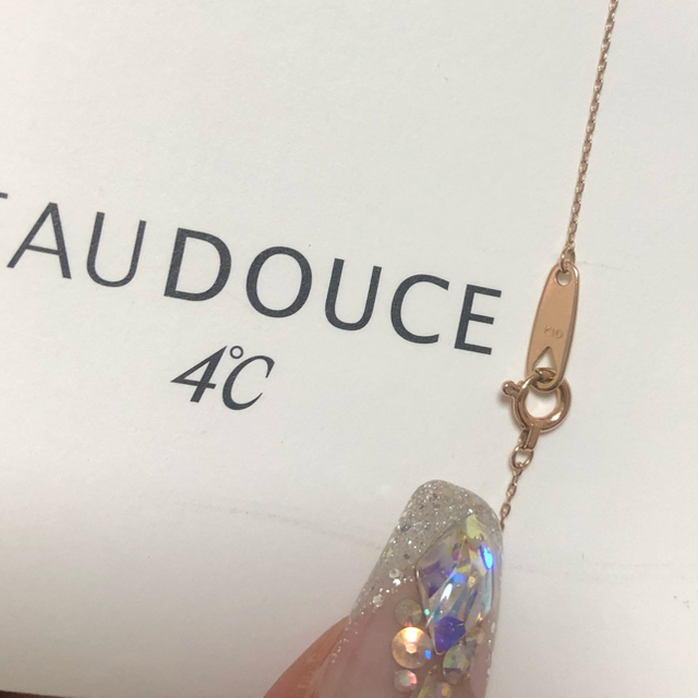 4℃   EAUDOUCE4℃オデュース4ドシーネックレスピンクゴールドKの通販