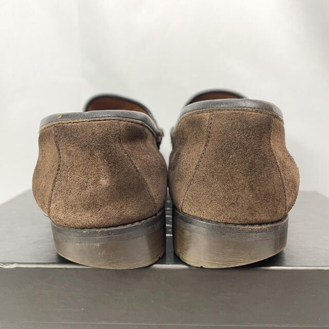 Gucci(グッチ)のグッチ ホースビット スウェード ローファー ブラウン 約25cm レディースの靴/シューズ(ローファー/革靴)の商品写真
