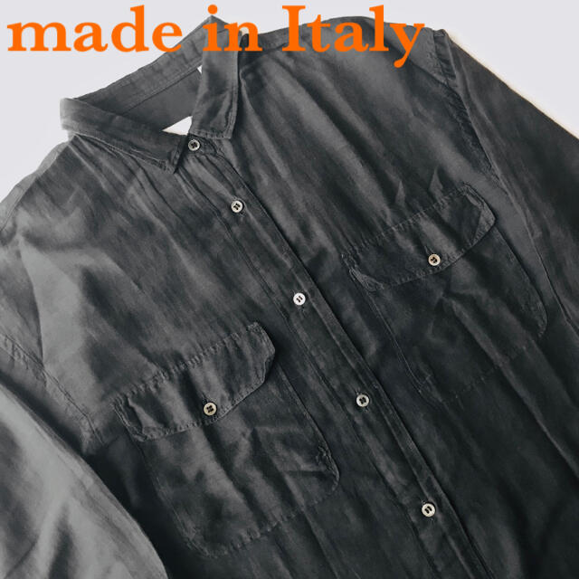 イタリア製 made in Italy ヴィンテージ シルク シャツ 黒 商品一覧