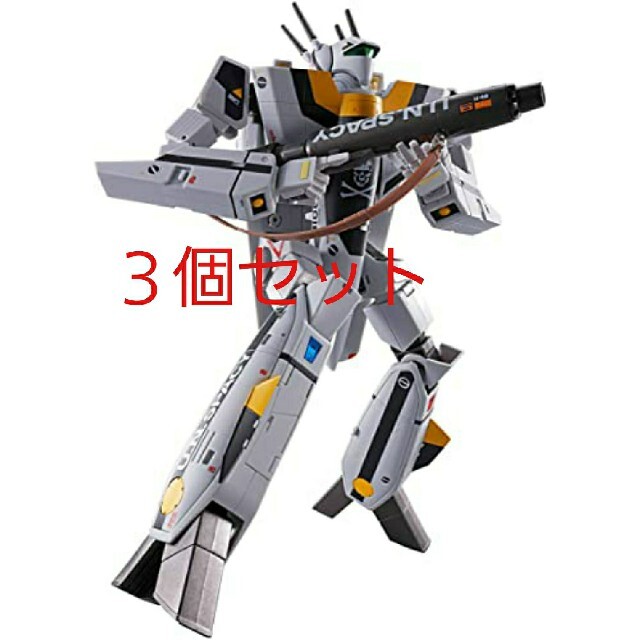 macros(マクロス)のDX超合金初回限定版 VF-1S バルキリーロイ・フォッカー　３個セット エンタメ/ホビーのおもちゃ/ぬいぐるみ(模型/プラモデル)の商品写真