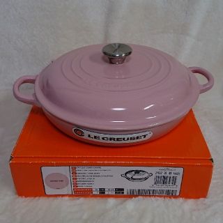 ルクルーゼ(LE CREUSET)のル・クルーゼ 26cm ビュッフェ キャセロール シフォン ピンク(鍋/フライパン)