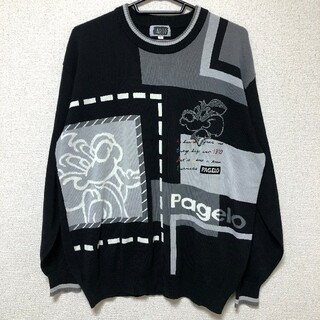 パジェロ(PAGELO)の【90s】 PAGELO パジェロ ビンテージ ニット セーター 総柄 (ニット/セーター)