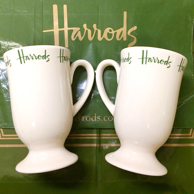 Harrods - 【新品】Harrods ハロッズ ペア マグカップ ２個セットの ...