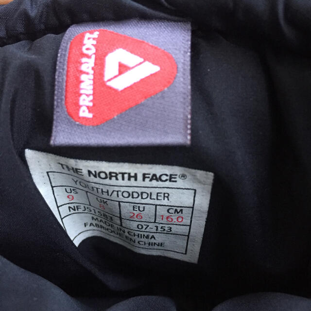 THE NORTH FACE(ザノースフェイス)のノースフェイス ヌプシ スノーブーツ 16㎝ キッズ/ベビー/マタニティのキッズ靴/シューズ(15cm~)(ブーツ)の商品写真