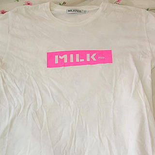 ミルクフェド(MILKFED.)のMILKFED ピンク Tシャツ(Tシャツ(半袖/袖なし))