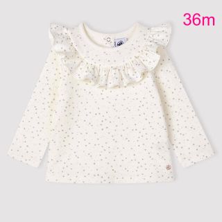 プチバトー(PETIT BATEAU)のプチバトー　新品タグ付き　ブラウス　カットソー　トップス　36m/95cm(Tシャツ/カットソー)