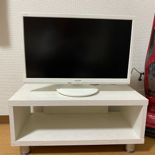 アクオス(AQUOS)のSHARP AQUOS液晶カラーテレビ22v型　ホワイト(テレビ)