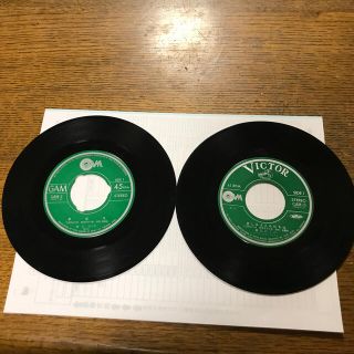 ビクター(Victor)の昭和レコード　EP盤2枚　麻丘めぐみ　芽ばえ、悲しみよこんにちは(ポップス/ロック(邦楽))