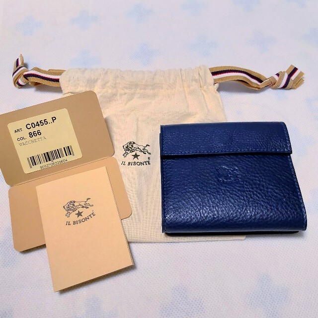 何でも揃う イルビゾンテ 二つ折り財布 ネイビー ecousarecycling.com