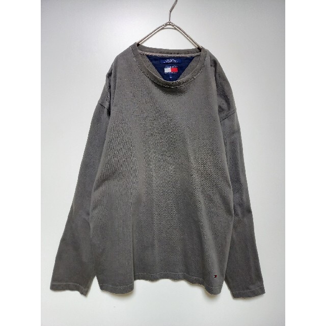 TOMMY HILFIGER(トミーヒルフィガー)のオールドトミーヒルフィガー　長袖Tシャツ　ロンT　フラッグタグ メンズのトップス(Tシャツ/カットソー(七分/長袖))の商品写真