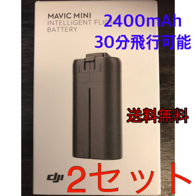 DJI mini2 mavic mini 用　2400mAh 海外バッテリー