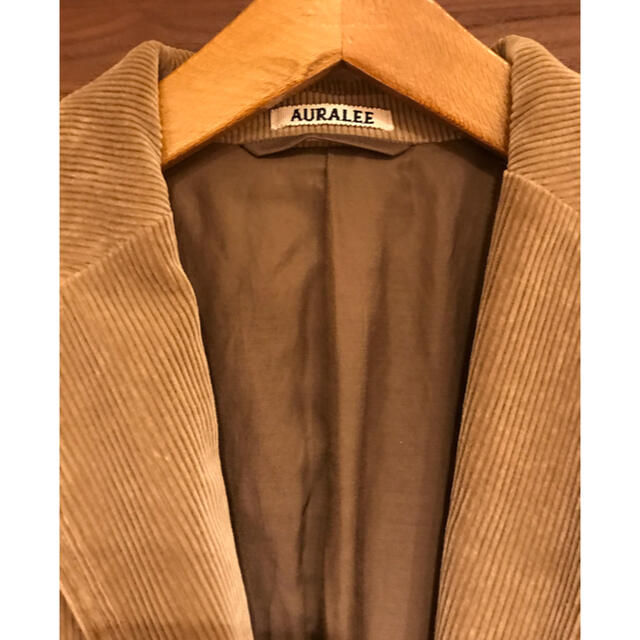 AURALEE(オーラリー)のAURALEE コーデュロイ ジャケット サイズ4 ライトカーキ オーラリー メンズのジャケット/アウター(テーラードジャケット)の商品写真