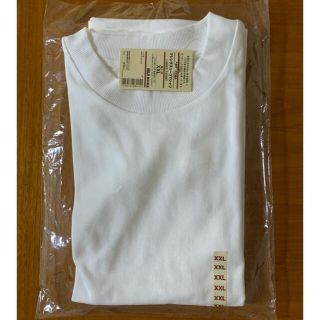 ムジルシリョウヒン(MUJI (無印良品))の無印良品 太番手天竺編みフレンチスリーブＴシャツ 婦人・白 XXL(Tシャツ(半袖/袖なし))