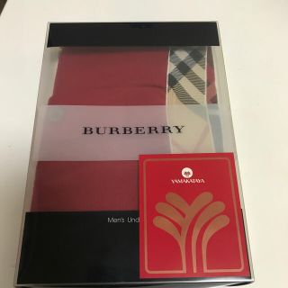 バーバリー(BURBERRY)のBurberry ボクサーパンツ　レッド　Lサイズ(ボクサーパンツ)