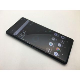 ソニー(SONY)のSIMフリー美品au Xperia XZ3 SOV39 グリーン 25(スマートフォン本体)