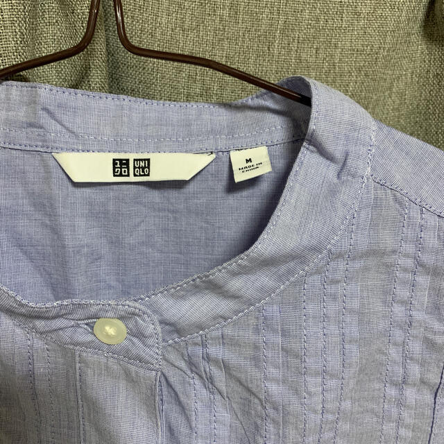 UNIQLO(ユニクロ)のユニクロ　UNIQLO ブラウス　ノーカラー レディースのトップス(シャツ/ブラウス(長袖/七分))の商品写真