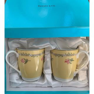 ティファニー(Tiffany & Co.)の未使用❤️TIFFANY&Co. ピンクチューリップ ペアマグカップ(グラス/カップ)