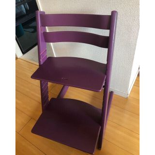 ストッケ(Stokke)のストッケ　トリップトラップ　チェア　パープル(ダイニングチェア)