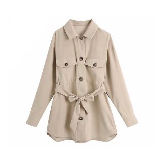 ザラ(ZARA)の❄️冬新作☃️3259◆シャツ ジャケット(ノーカラージャケット)