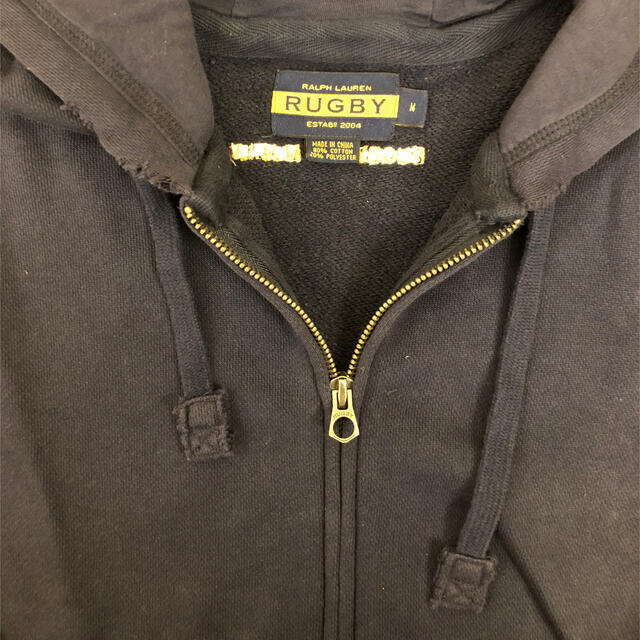 POLO RUGBY - ラルフローレン rugby 古着加工パーカーM Ralph Laurenの