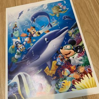 ディズニー(Disney)の非売品 ディズニー ミッキーと仲間達のポスター アートコレクション(絵画/タペストリー)