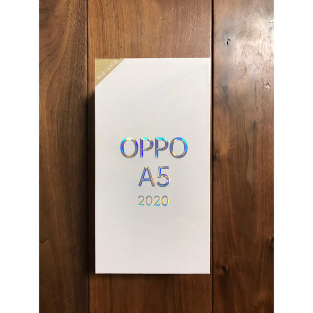 OPPO(オッポ)のoppo A5 2020 Blue 新品 スマホ/家電/カメラのスマートフォン/携帯電話(携帯電話本体)の商品写真