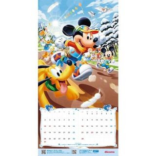 ディズニー(Disney)のd POINT CLUB♥️ドコモディズニー壁掛けカレンダー2021🌼令和3年(カレンダー/スケジュール)