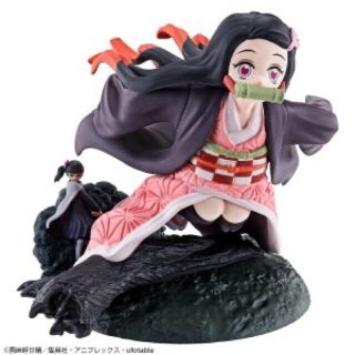 メガハウス(MegaHouse)の鬼滅の刃　情景乃箱　禰󠄀豆子とカナヲ　フィギュア(キャラクターグッズ)