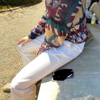一点物】90's 総柄ニット 幾何学 菅田将暉 の通販 by shop|ラクマ