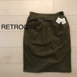 レトロガール(RETRO GIRL)の【新品未使用】RETRO GIRL スカート　M(ひざ丈スカート)