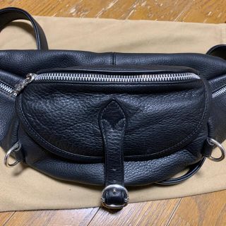 クロムハーツ(Chrome Hearts)の【MA152403さん専用】美品！クロムハーツ  スナットパック　ブラックレザー(ウエストポーチ)