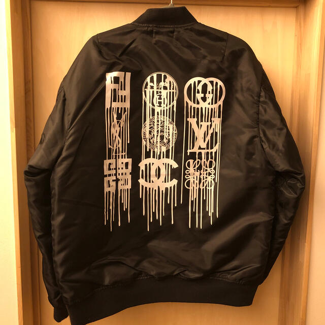 FESC MULTI DRIPフライトジャケットMA-1 JKT 黒 L