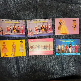 バービー(Barbie)のバービー人形　ポストカード　６枚(使用済み切手/官製はがき)