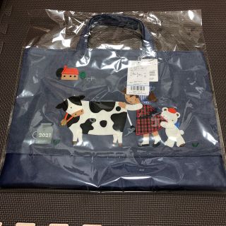 ファミリア(familiar)のFamiliar × BEAMS JAPAN / 別注 デニム バッグ (ウシ)(トートバッグ)