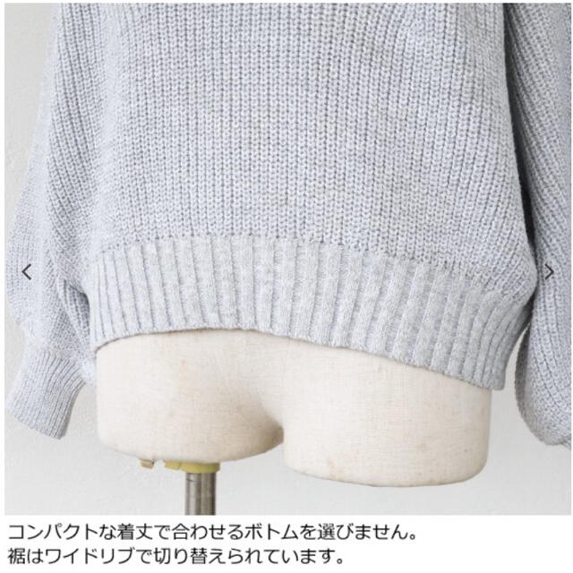 TORRAZZO DONNA(トラッゾドンナ)の新品 半額以下 トラッゾドンナ ニット プルオーバー ボリュームスリーブ レディースのトップス(ニット/セーター)の商品写真