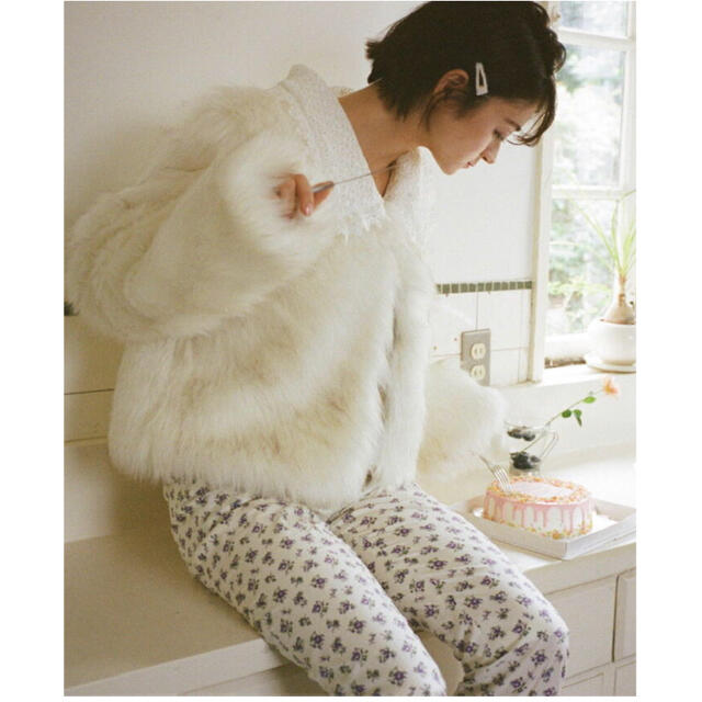 bibiy fur lace collarcoat ファーコート完売品♡即納！ | フリマアプリ ラクマ