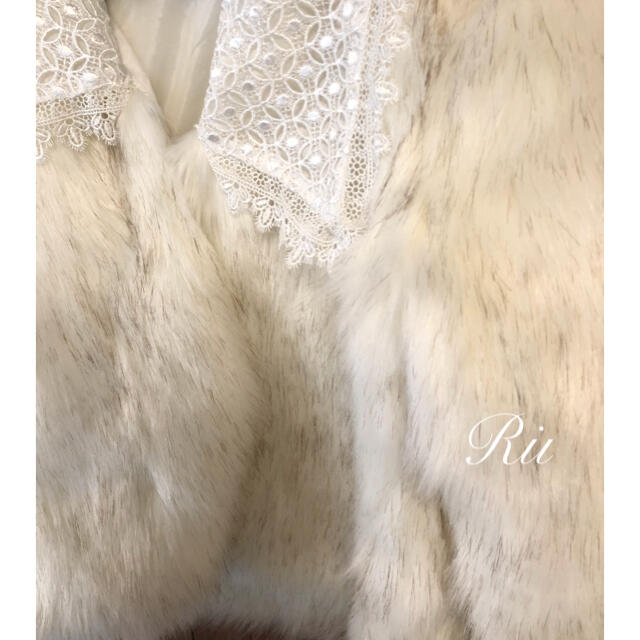 bibiy fur lace collarcoat ファーコート完売品♡即納！