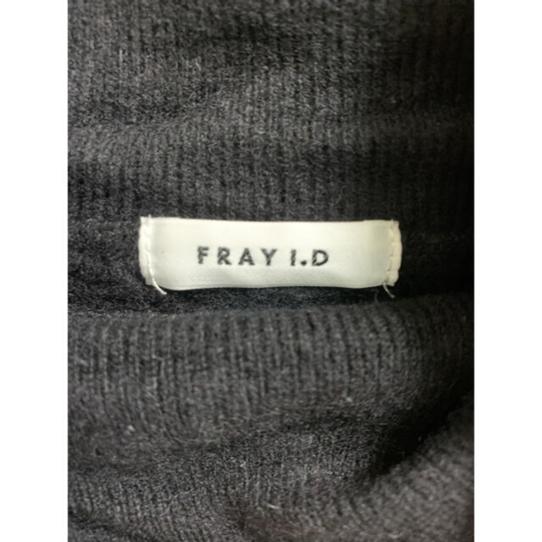 FRAY I.D(フレイアイディー)のフレイアイディー　ワンピース　ニット　ブラック レディースのワンピース(ひざ丈ワンピース)の商品写真