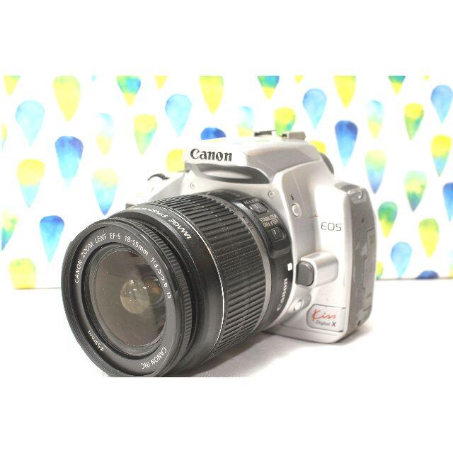 Canon(キヤノン)のCanon EOS KISS Digital X シルバー Wifi転送用CF スマホ/家電/カメラのカメラ(デジタル一眼)の商品写真