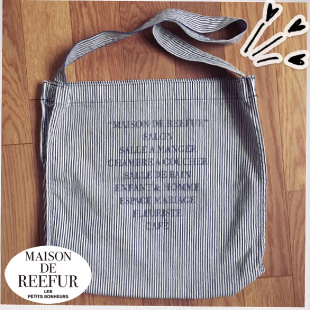 Maison de Reefur(メゾンドリーファー)の【美品】ストライプ ショルダーバッグ  レディースのバッグ(ショルダーバッグ)の商品写真