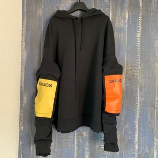 ラフシモンズ(RAF SIMONS)のRaf Simons パーカー　Grugs ドラッグ　18aw ニット　セーター(パーカー)