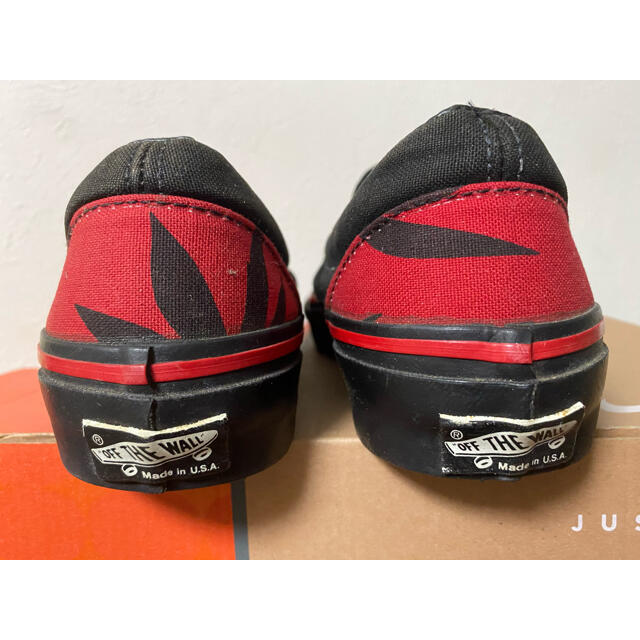 極美品 90s VANS USA製 スリッポン ガンジャ マリファナ柄 7.5