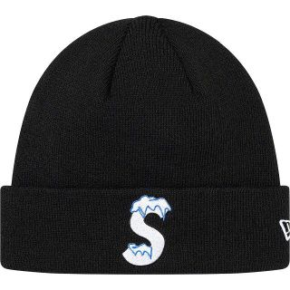 シュプリーム(Supreme)のSupreme New Era S Logo Beanie ビーニー 黒(ニット帽/ビーニー)