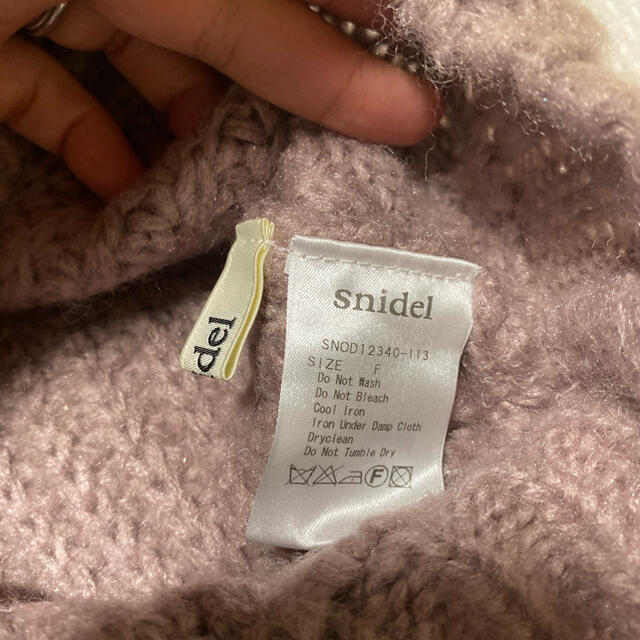 SNIDEL(スナイデル)のsnidel♡肩レースニット レディースのワンピース(ミニワンピース)の商品写真