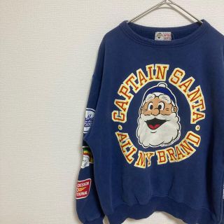 キャプテンサンタ(CAPTAIN SANTA)のキャプテンサンタ　スウェットトレーナー　古着　ブルー(スウェット)